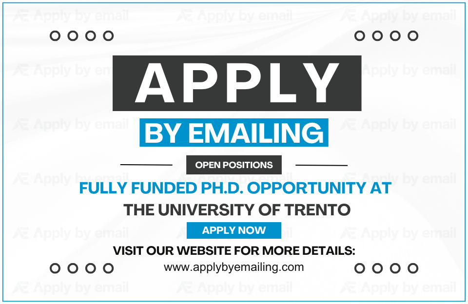 Ph.D. Opportunity at the University of Trento